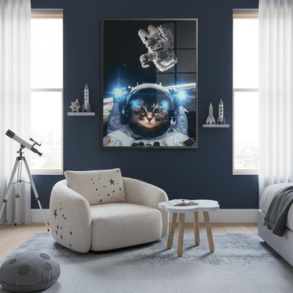 Surreal Kitty in Space - Fine Art