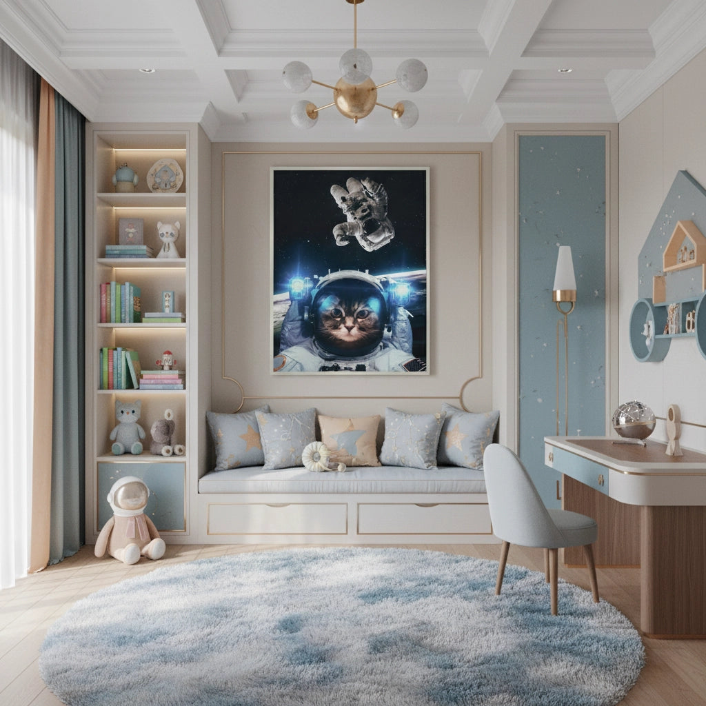 2Surreal Kitty in Space - Fine Art