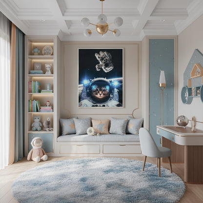 Surreal Kitty in Space - Fine Art