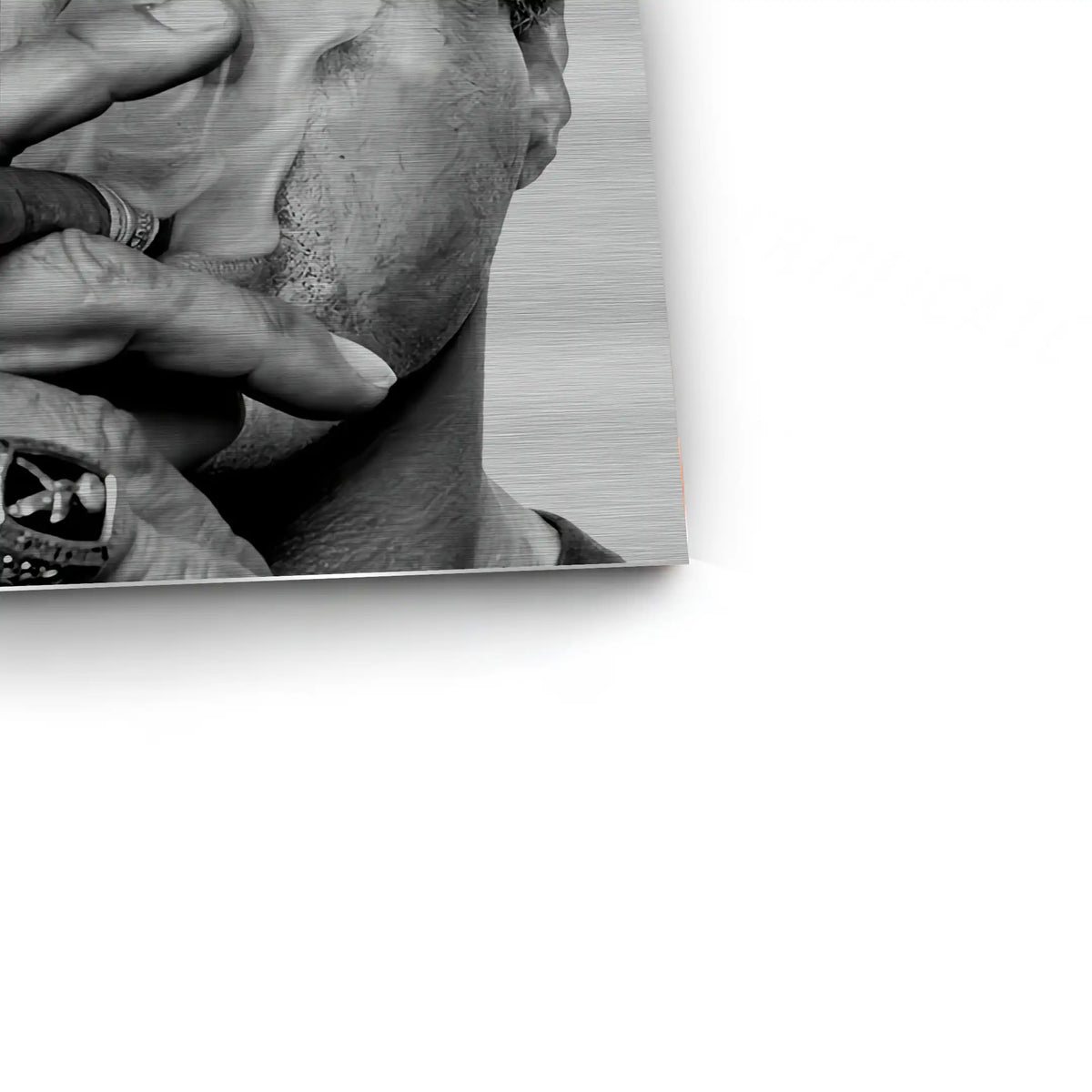 Sylvester Stallone - Metal - Jasmineart.ae