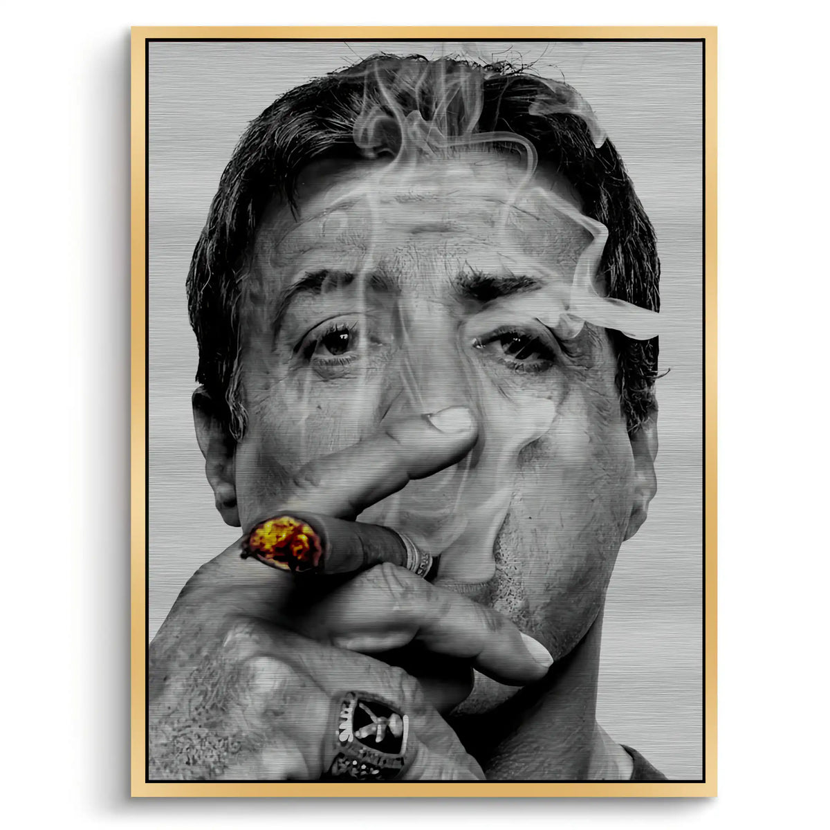 Sylvester Stallone - Metal - Jasmineart.ae