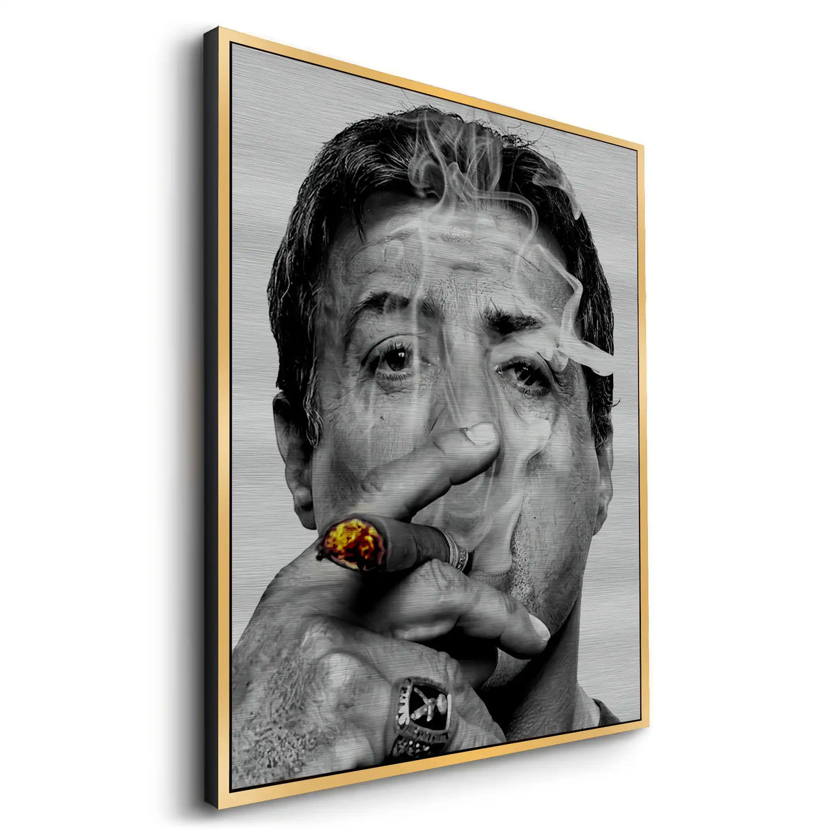 Sylvester Stallone - Metal - Jasmineart.ae