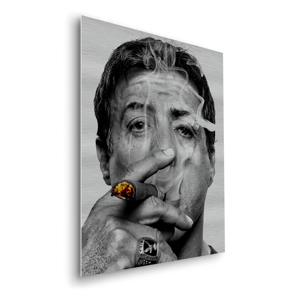 Sylvester Stallone - Metal - Jasmineart.ae