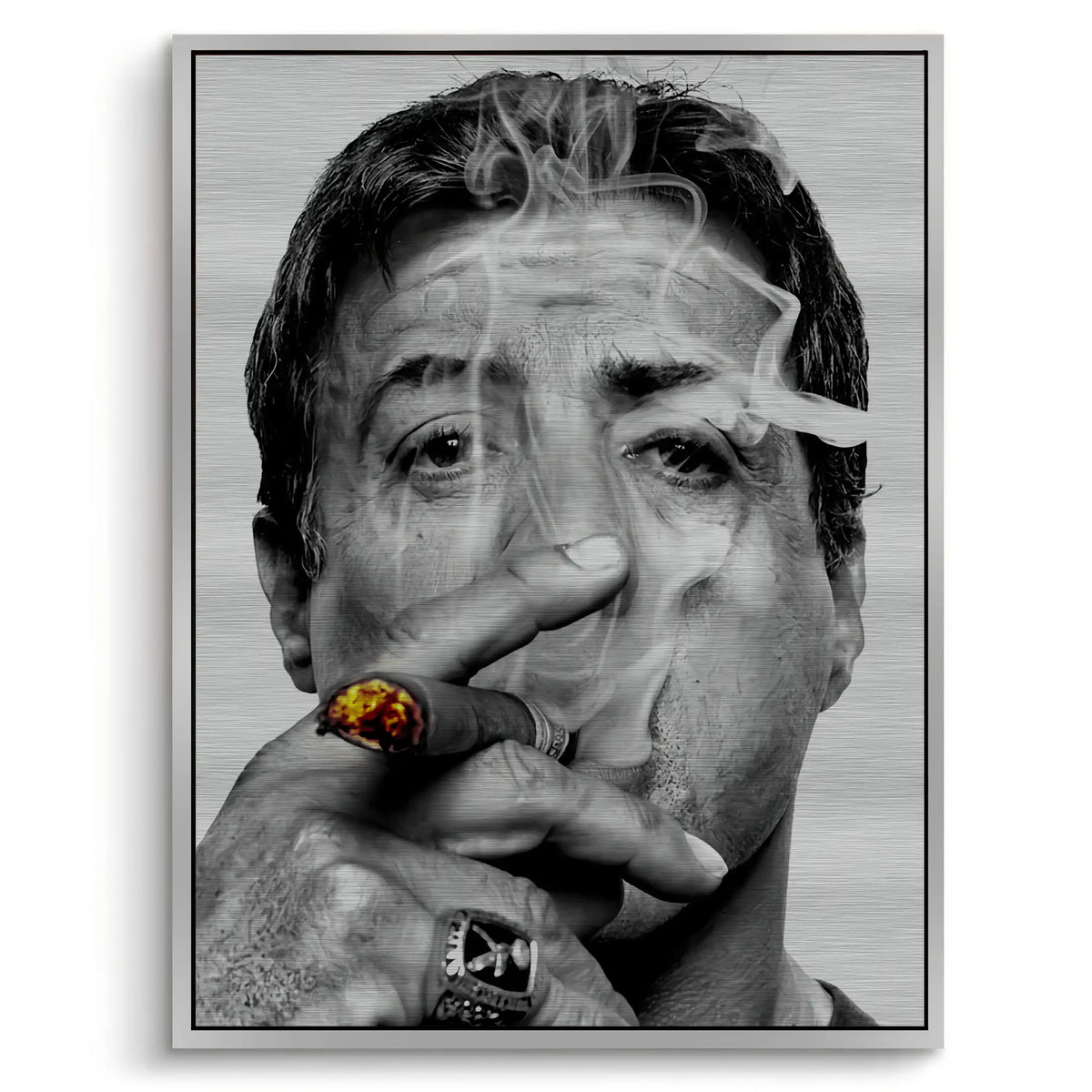 Sylvester Stallone - Metal - Jasmineart.ae