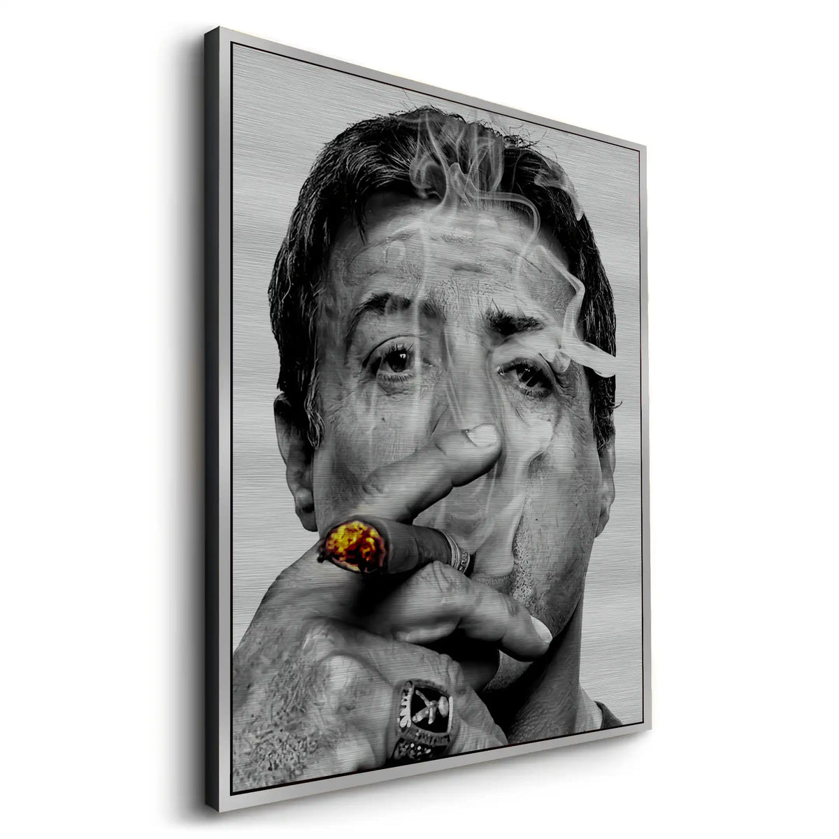 Sylvester Stallone - Metal - Jasmineart.ae
