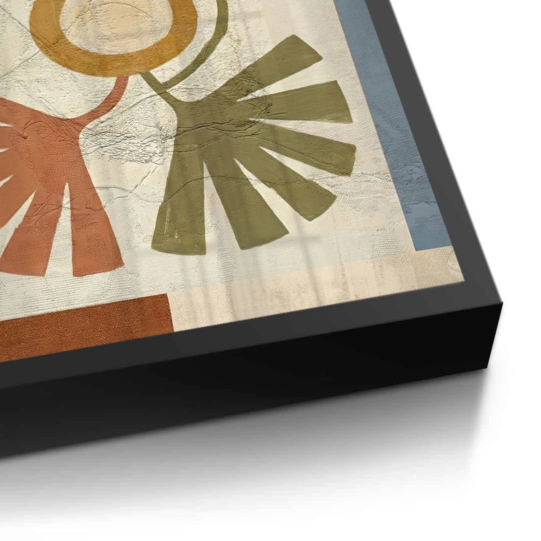 2Symmetrical Botanical Radiance Organic Shapes - Fine Art