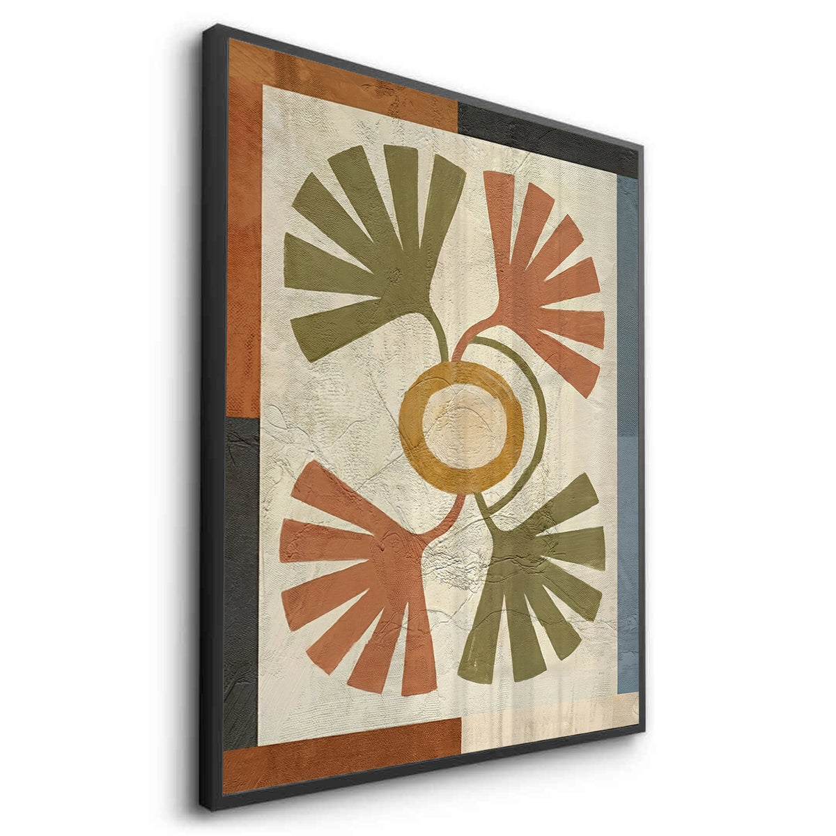 Symmetrical Botanical Radiance Organic Shapes - Fine Art