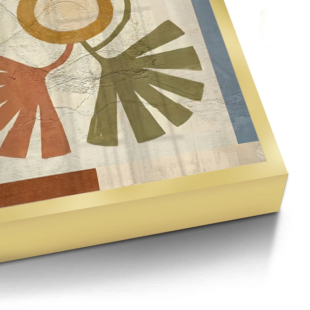 2Symmetrical Botanical Radiance Organic Shapes - Fine Art