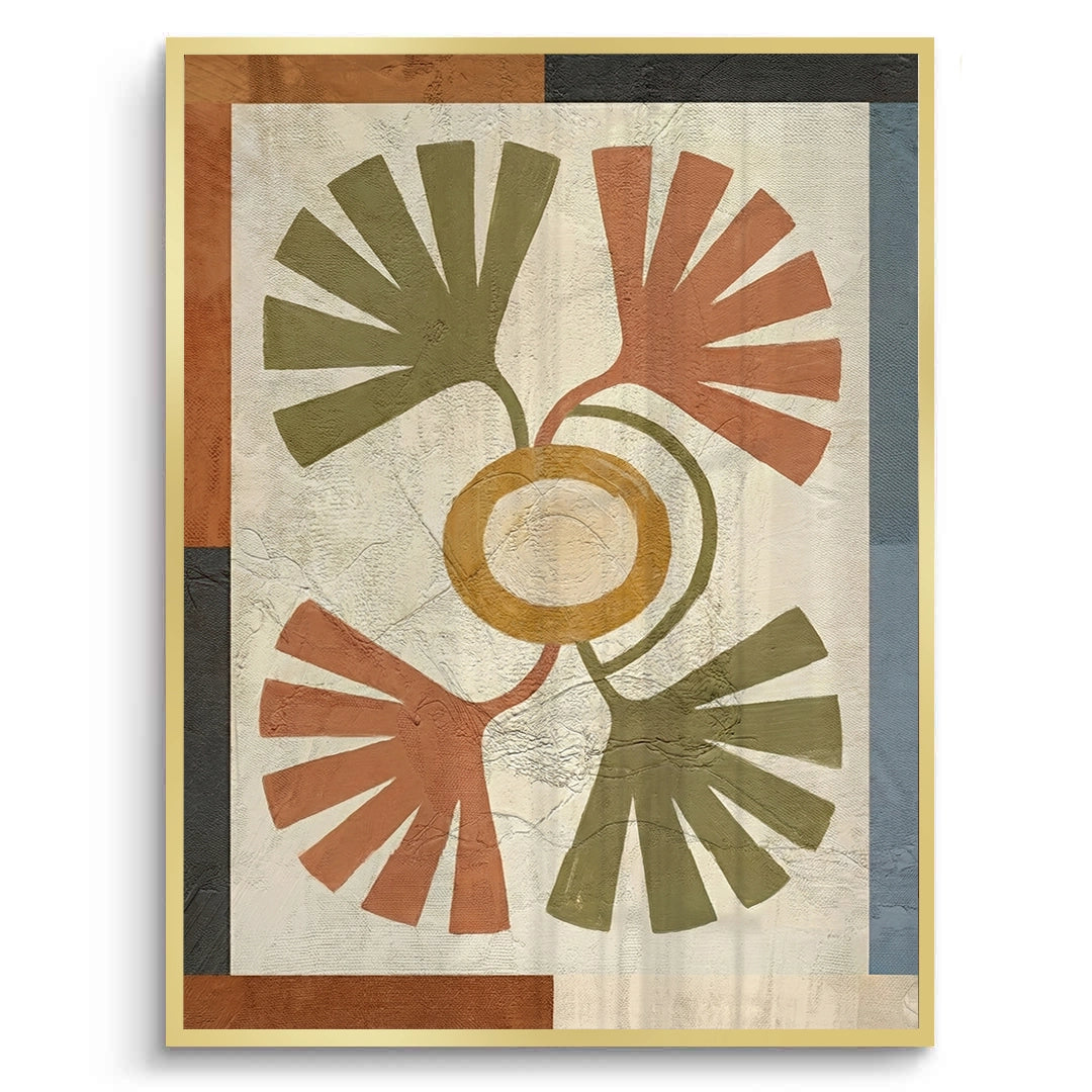 2Symmetrical Botanical Radiance Organic Shapes - Fine Art