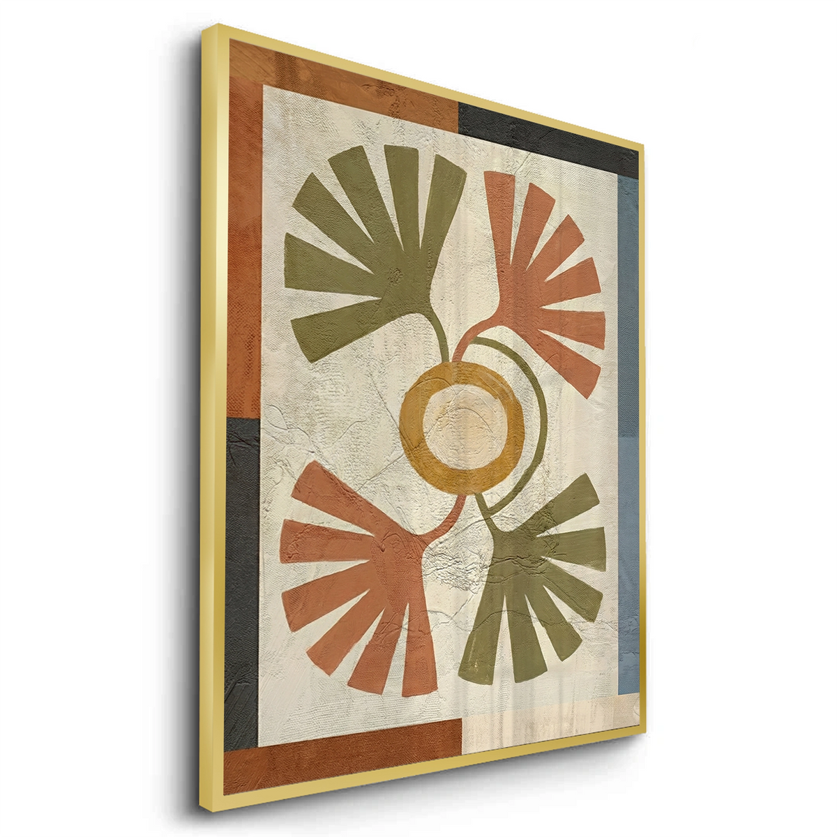 Symmetrical Botanical Radiance Organic Shapes - Fine Art
