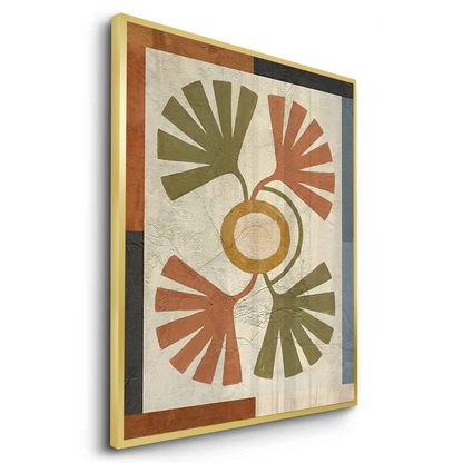 Symmetrical Botanical Radiance Organic Shapes - Fine Art