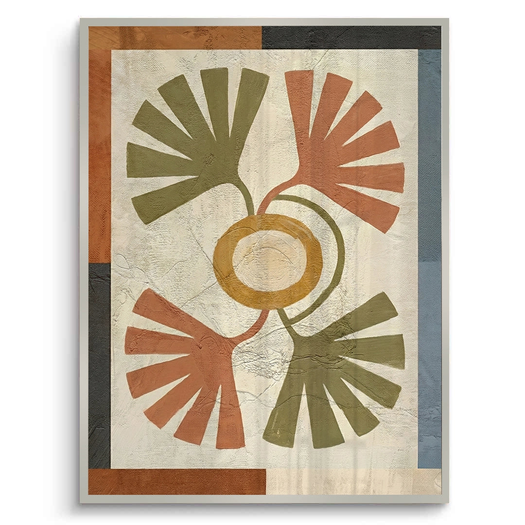 2Symmetrical Botanical Radiance Organic Shapes - Fine Art