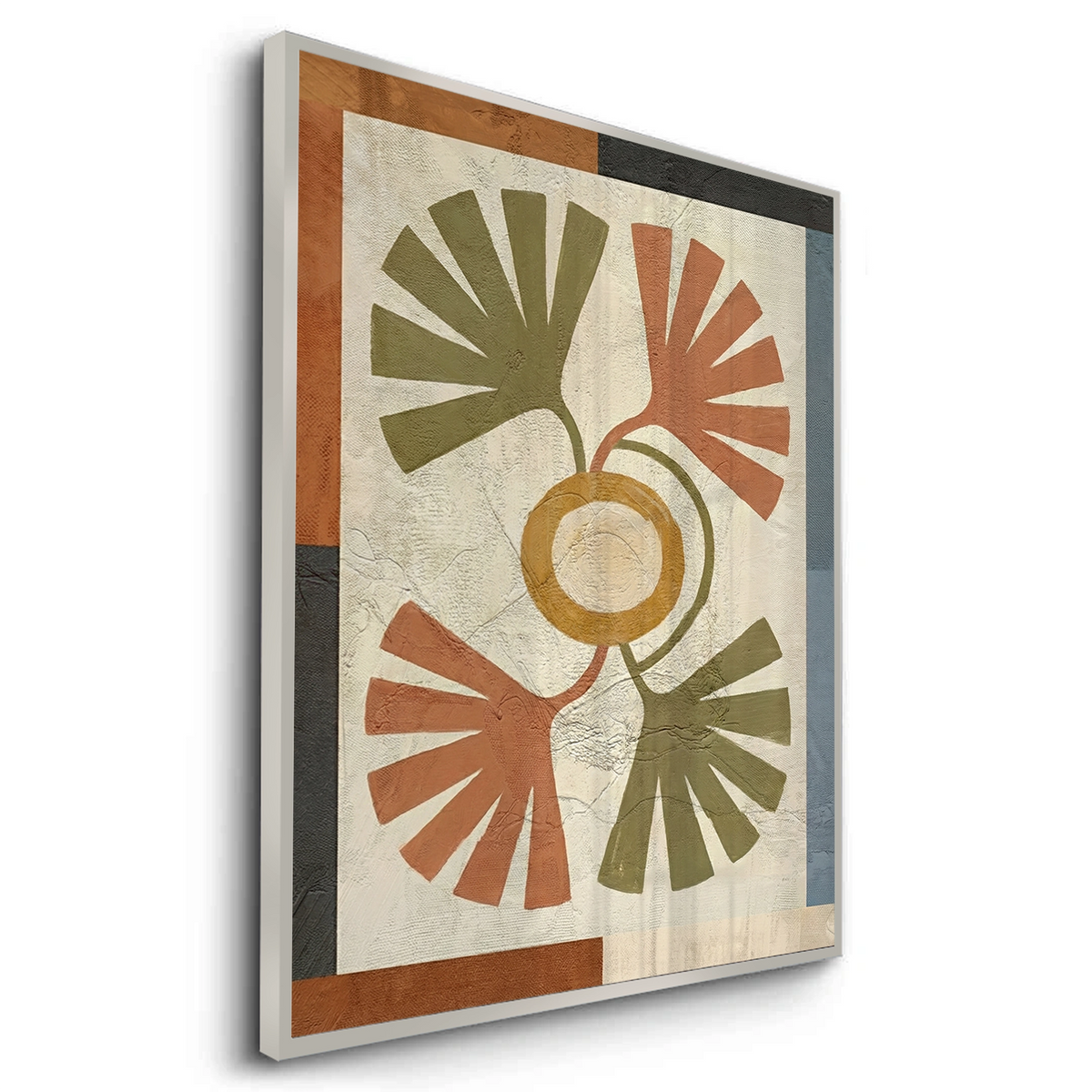 Symmetrical Botanical Radiance Organic Shapes - Fine Art