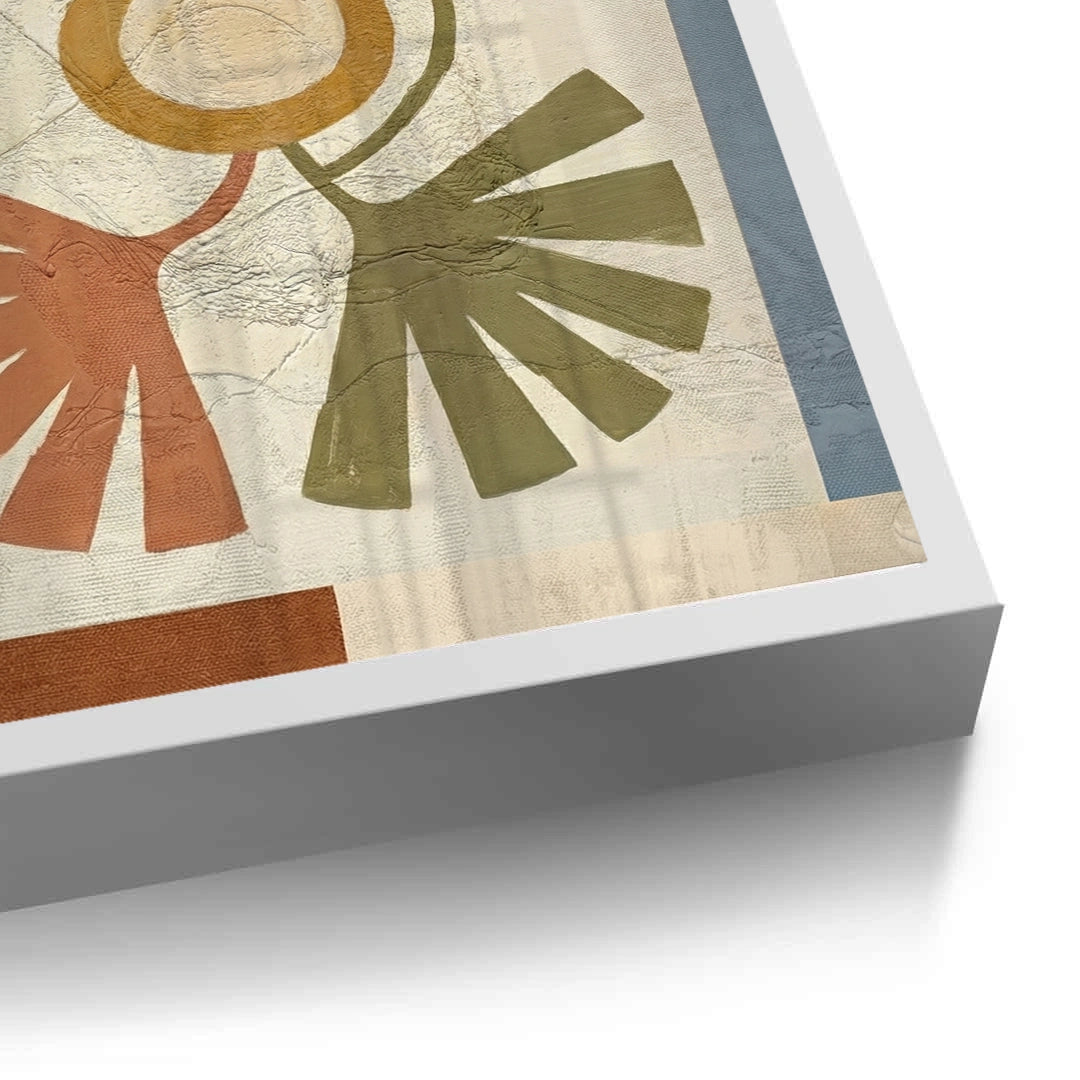 2Symmetrical Botanical Radiance Organic Shapes - Fine Art