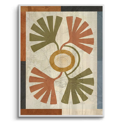 Symmetrical Botanical Radiance Organic Shapes - Fine Art