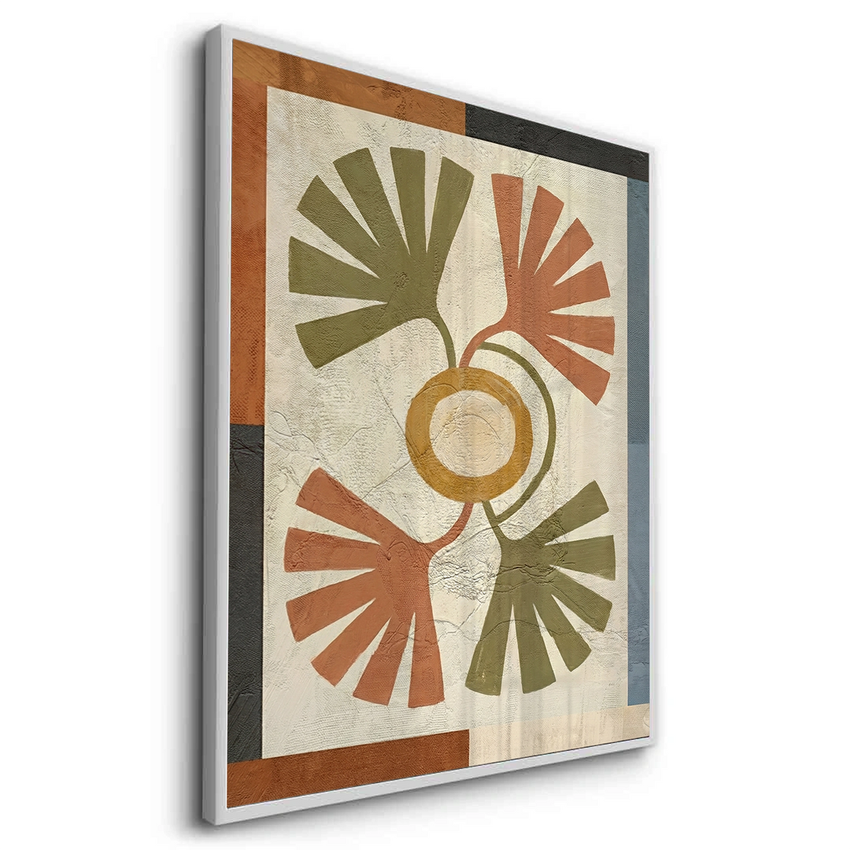 Symmetrical Botanical Radiance Organic Shapes - Fine Art