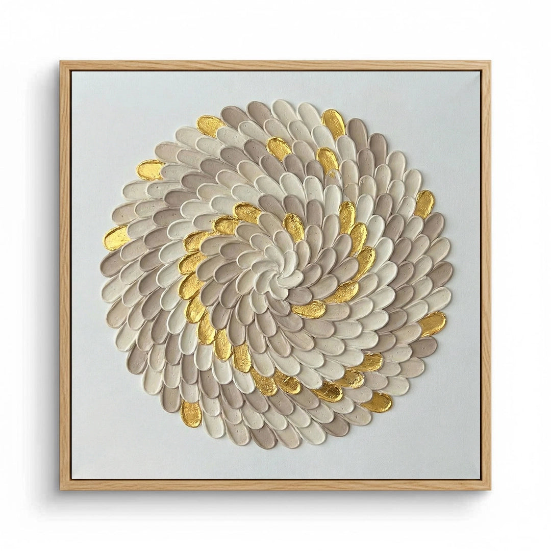 2Tactile Beige Petal Painting #TBPE330