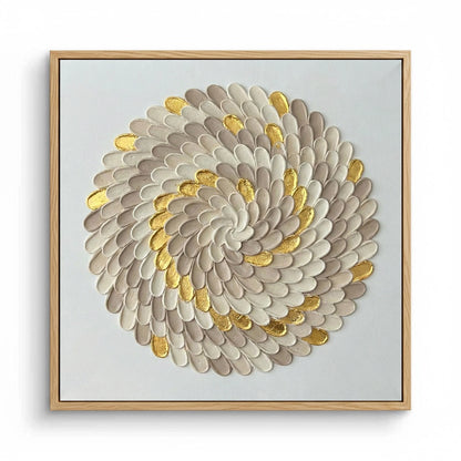 Tactile Beige Petal Painting #TBPE330