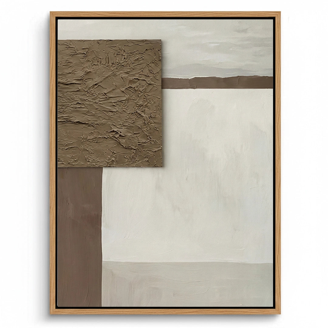 2Tactile Brown Square Painting #TBSQ330