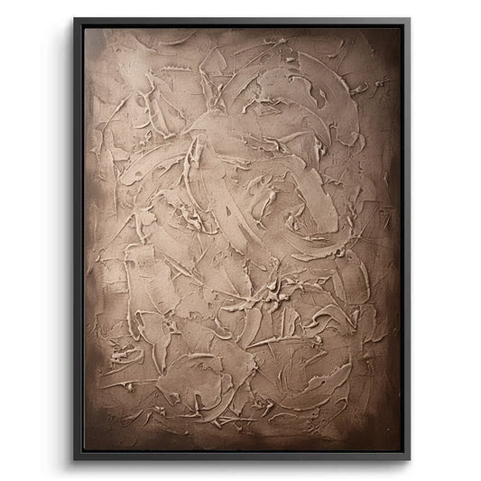 Tactile Cocoa Abstract Painting #TCAB330