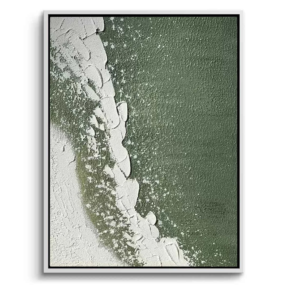 2Tactile Emerald Wave Painting #TEWA440