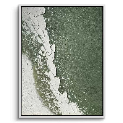 Tactile Emerald Wave Painting #TEWA440
