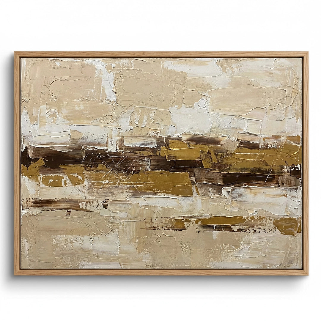2Tactile Golden Landscape Painting #TGLA330