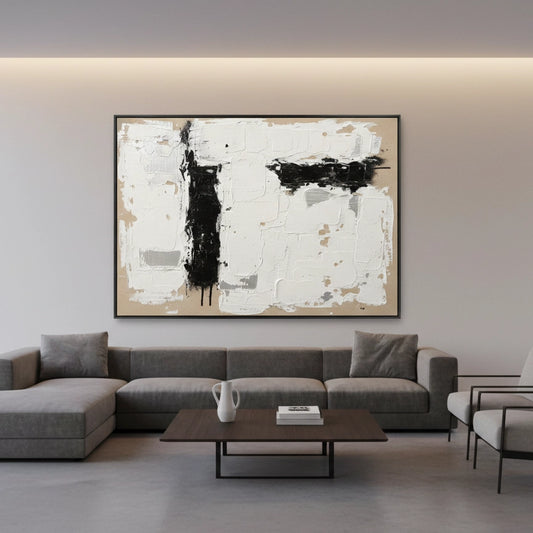 Tactile Ivory Industrial Painting #TIIN440