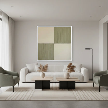 Tactile Ivory Linear Painting #TILA330