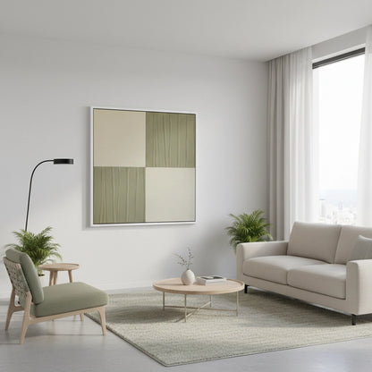 Tactile Ivory Linear Painting #TILA330
