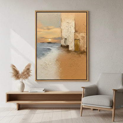 Tactile Mediterranean Sunset Painting #TMSU330