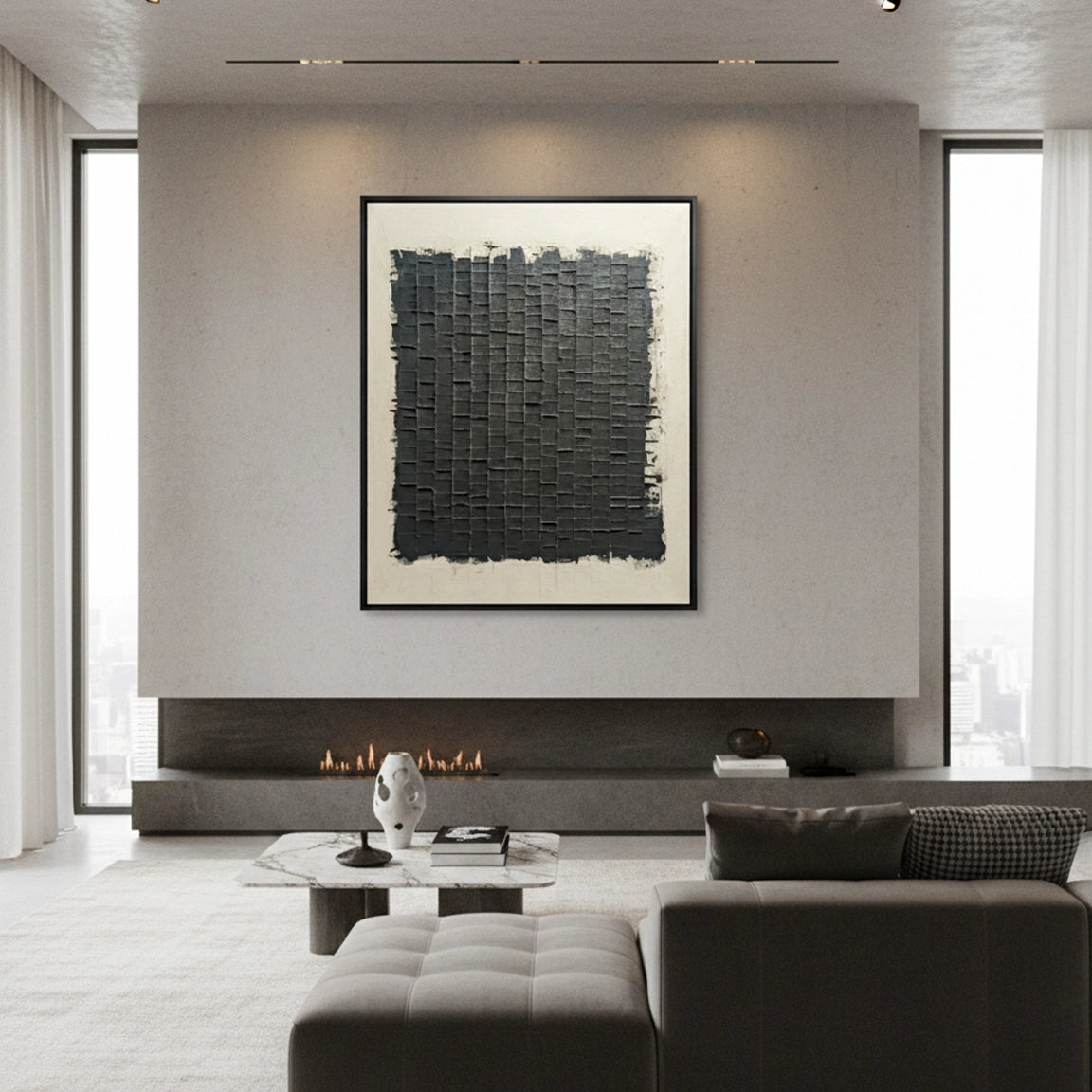 2Tactile Neutral Woven Painting #TNWO440