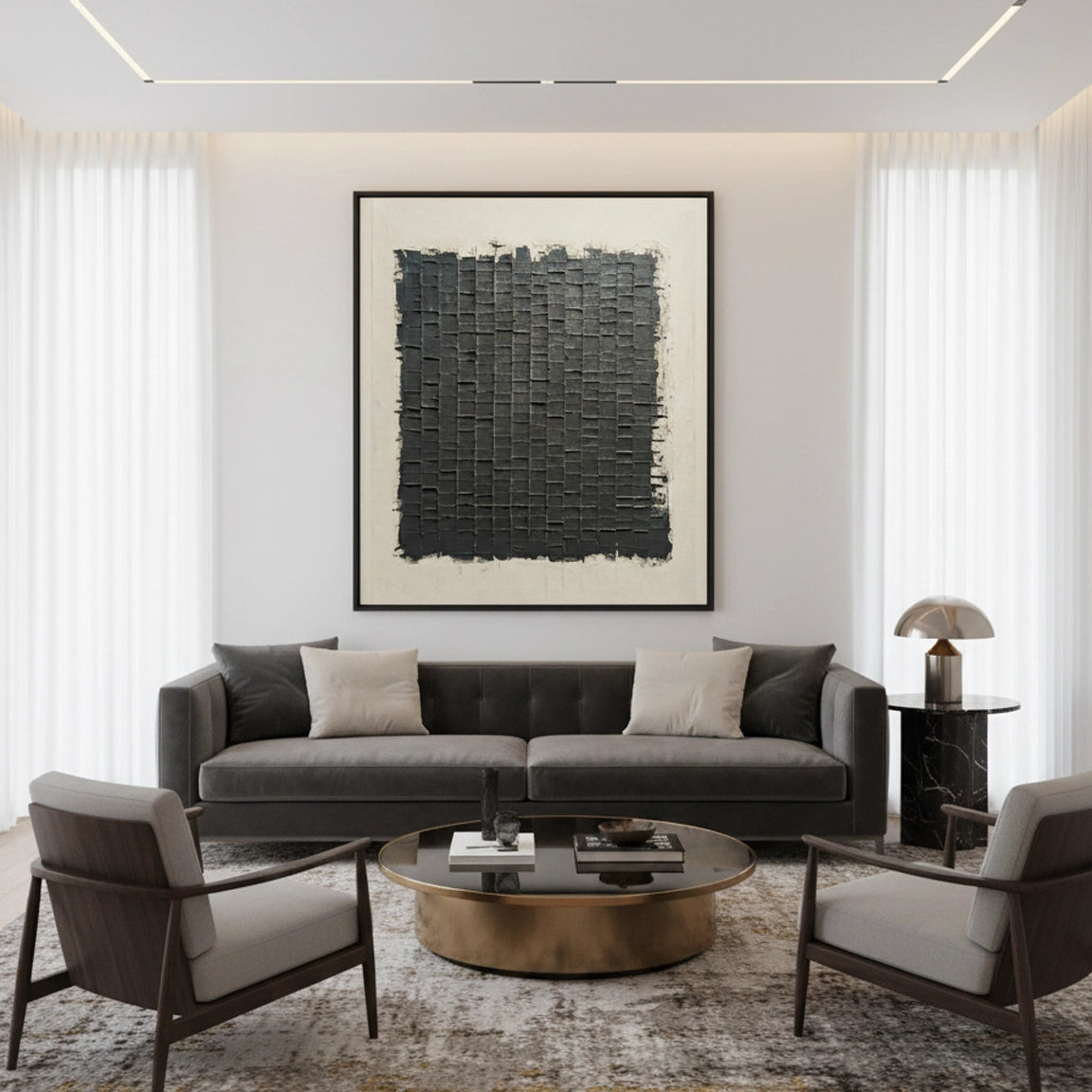 2Tactile Neutral Woven Painting #TNWO440