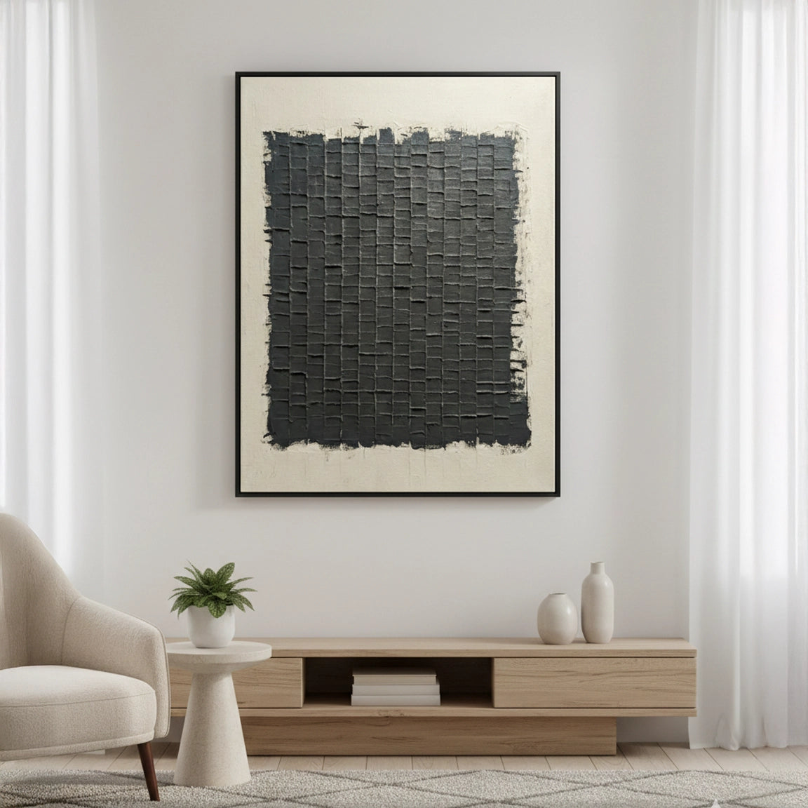 2Tactile Neutral Woven Painting #TNWO440