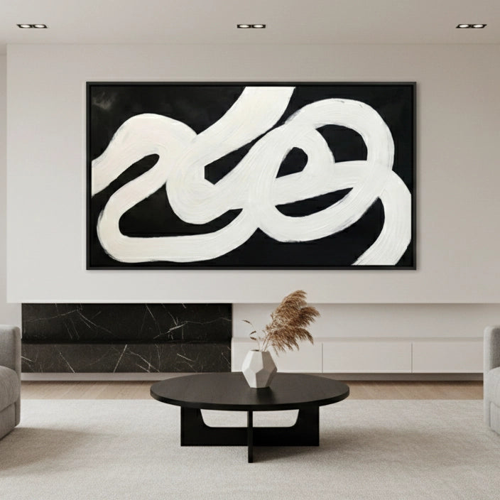 2Tactile Noir Loop Painting #TNLO330