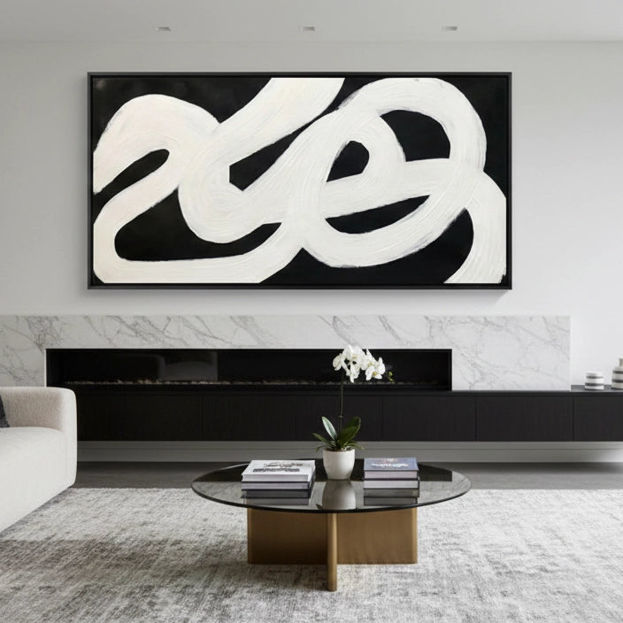 2Tactile Noir Loop Painting #TNLO330