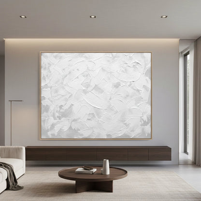 Tactile Snowy Abstract Painting #TSAB330