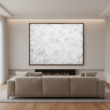 Tactile Snowy Abstract Painting #TSAB330