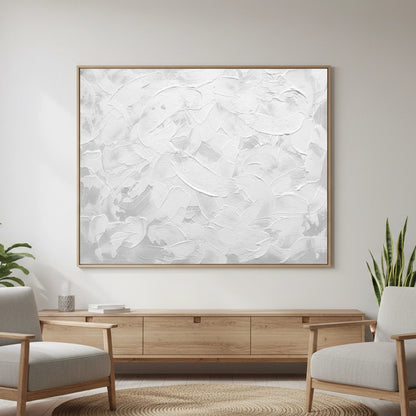 Tactile Snowy Abstract Painting #TSAB330