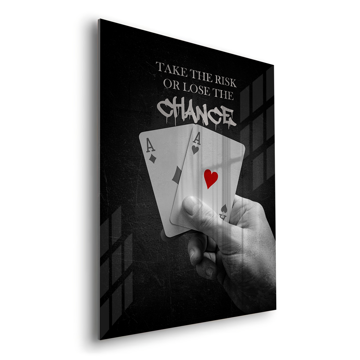 Take the Risk or Lose the Chance - Acrylic - Jasmineart.ae