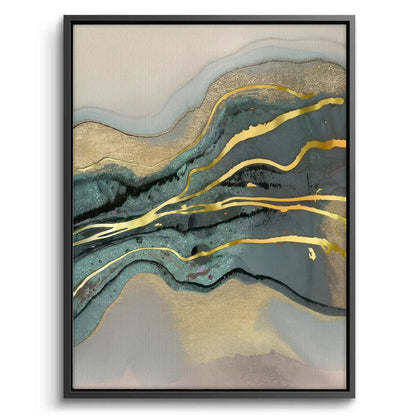 Teal & Gold Set of 2 - Canvas