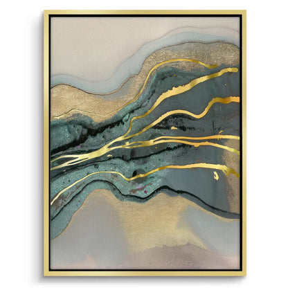 Teal & Gold Set of 2 - Canvas
