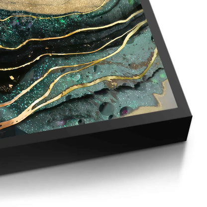 Teal & Gold Set of 2 - Fine Art