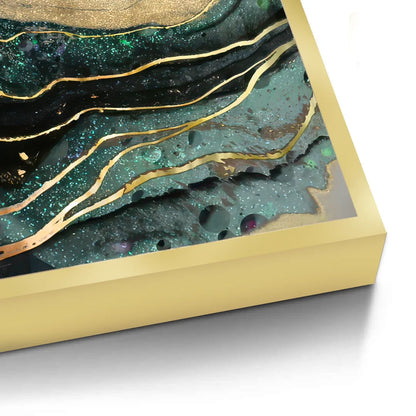 Teal & Gold Set of 2 - Fine Art