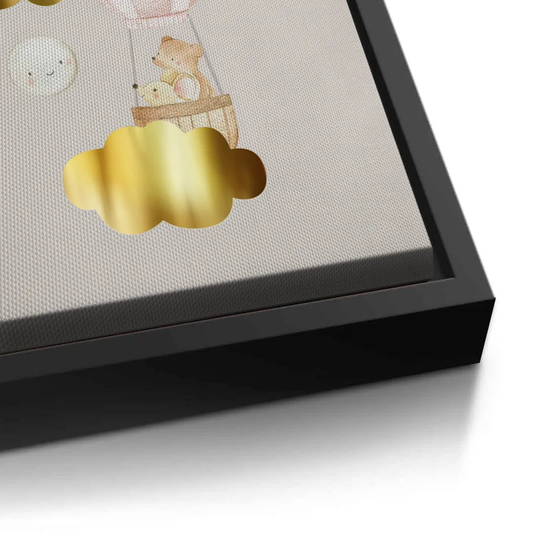 2Teddy Bear Hot Air Balloon - Canvas