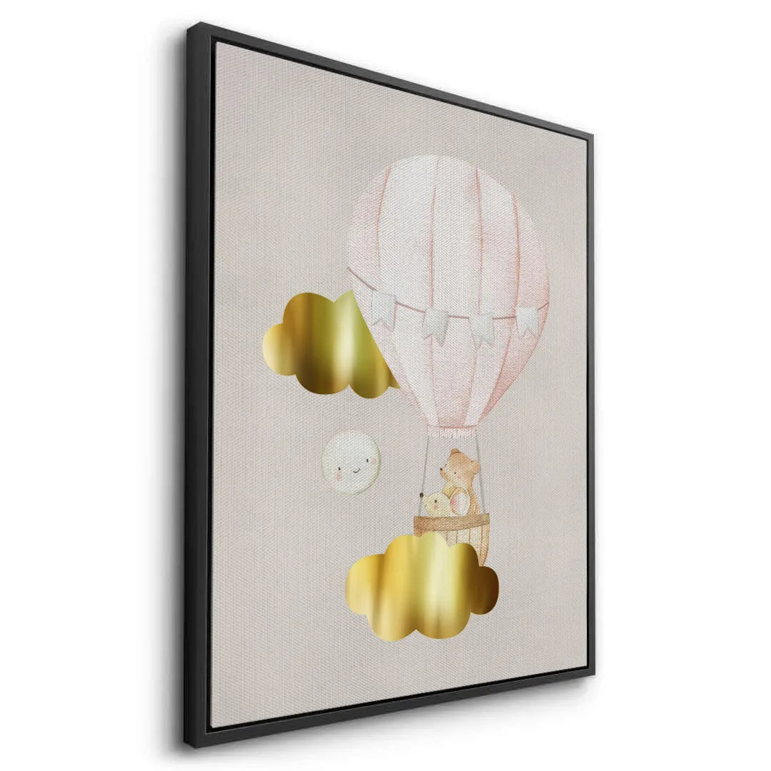 2Teddy Bear Hot Air Balloon - Canvas