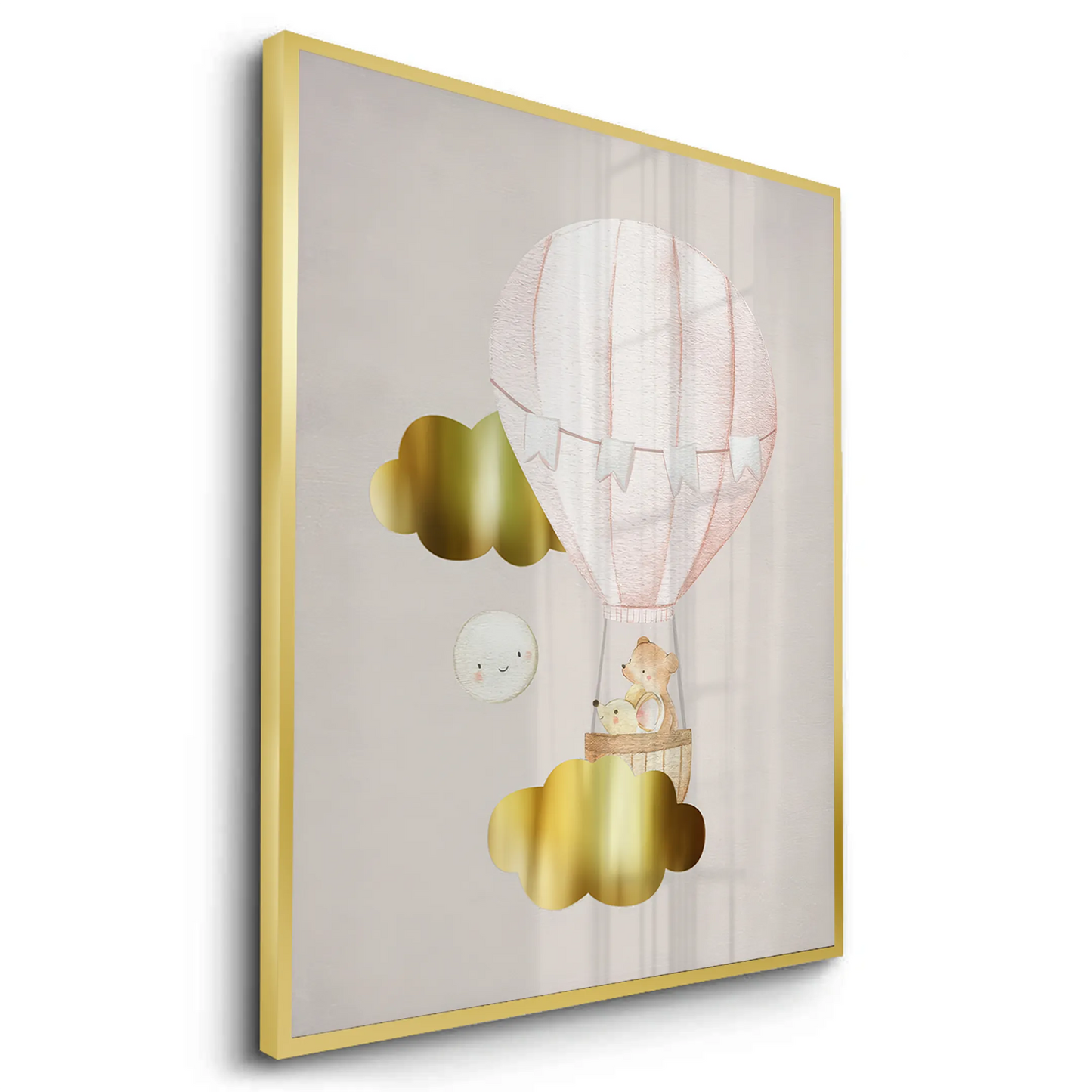 2Teddy Bear Hot Air Balloon - Fine Art