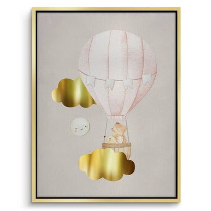 Teddy Bear Hot Air Balloon - Canvas