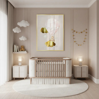 Teddy Bear Hot Air Balloon - Fine Art