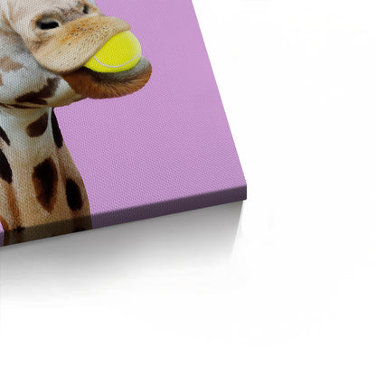 Tennis Giraffe - Canvas